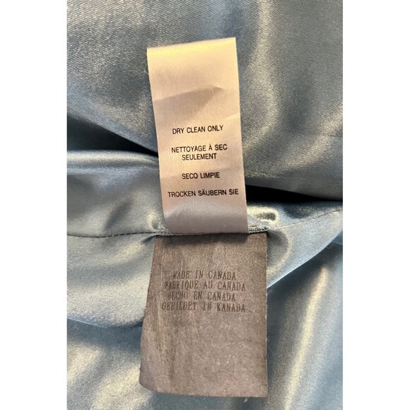 Vintage Y2K GROGGY Blue Faux Fur Coat with white Frosted Tips SZ Sm - Picture 9 of 12